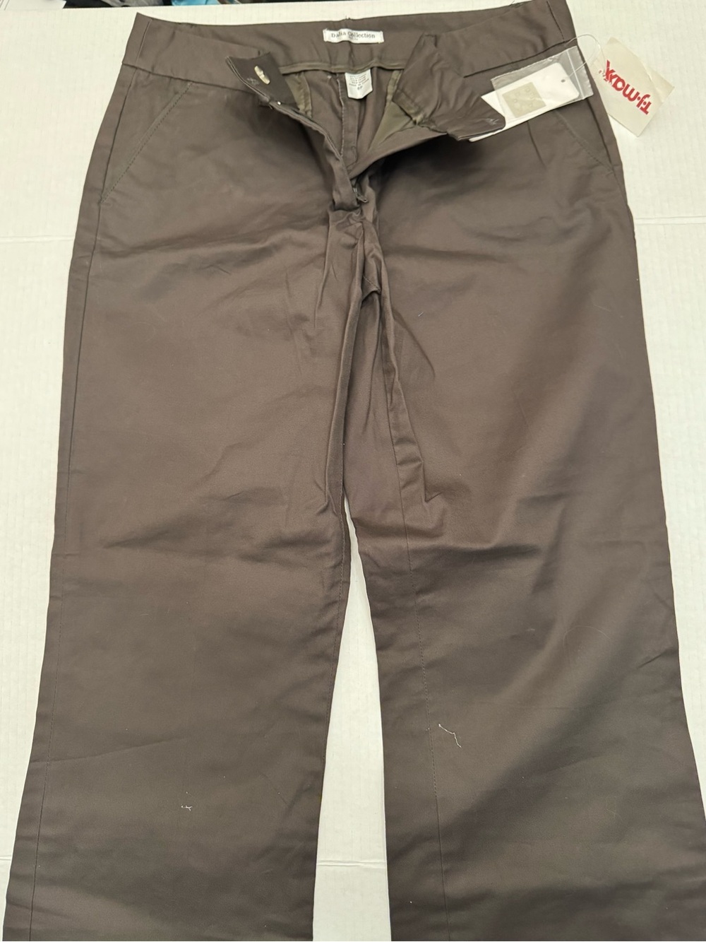 Dalia Collection Women's Boot Cut Pants in Brown